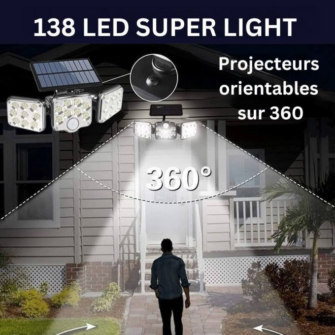 APPLIQUE SOLAIRE TRIPLE LED (PROMOTION -45%)