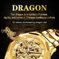 ⌚Montre dragon doré en relief⌚✨