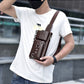 SAC DE POITRINE À BANDOULIÈRE EN CUIR POUR HOMMES