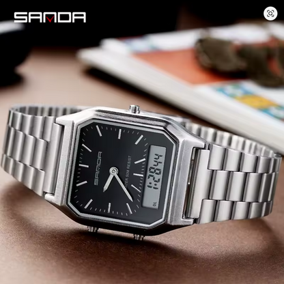 Montre Classique Double Affichage