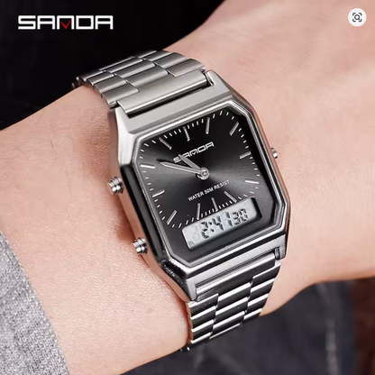 Montre Classique Double Affichage