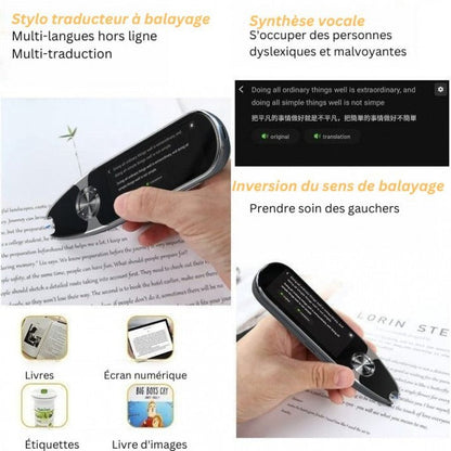 Stylo Scanner, Traducteur Vocal Et Textuel (PROMOTION -50%)