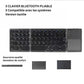 Clavier Bluetooth pliable avec pavé tactile