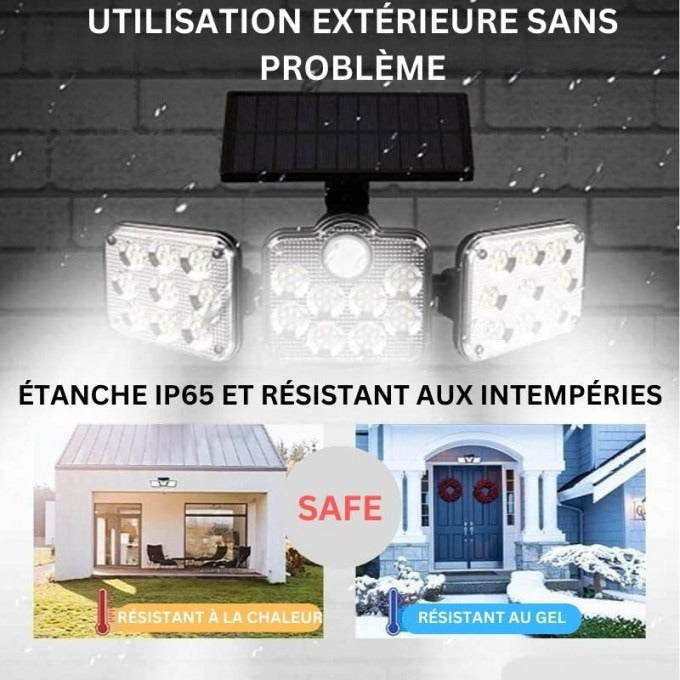 APPLIQUE SOLAIRE TRIPLE LED